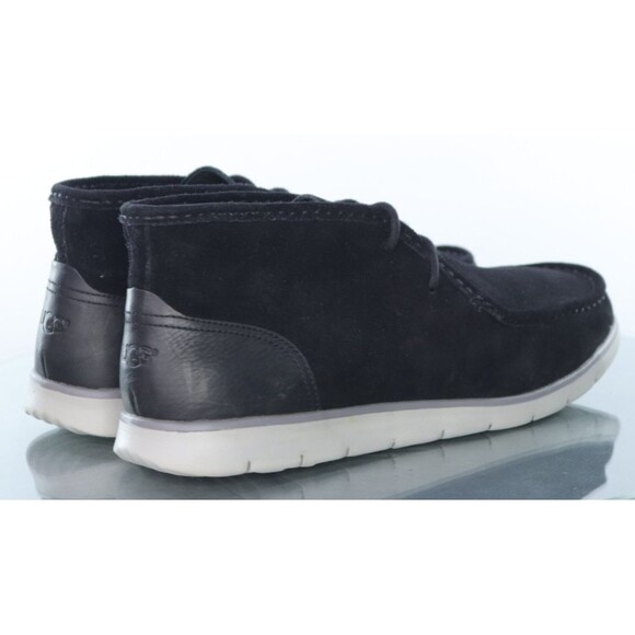 UGG Hendrickson $150 Men\'s Moc Toe Chukka Boots Size 13 Suede Black 1013862 EUC main image 5